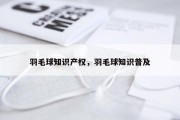 羽毛球知识产权，羽毛球知识普及
