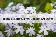 蓝球过人小知识大全视频，篮球过人知识教学