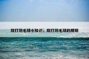 双打羽毛球小知识，双打羽毛球的规矩