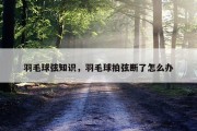 羽毛球弦知识，羽毛球拍弦断了怎么办