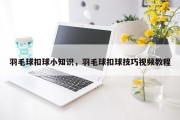 羽毛球扣球小知识，羽毛球扣球技巧视频教程