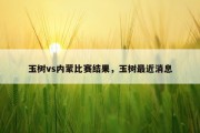 玉树vs内蒙比赛结果，玉树最近消息