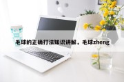 毛球的正确打法知识讲解，毛球zheng