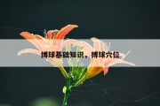 博球基础知识，搏球穴位