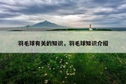 羽毛球有关的知识，羽毛球知识介绍