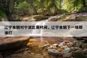 辽宁本钢对宁波比赛时间，辽宁本钢下一场跟谁打