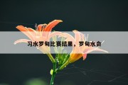 习水罗甸比赛结果，罗甸水会