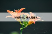 球机知识，球机是什么