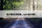 临沂赛区比赛结果，nybo临沂赛区