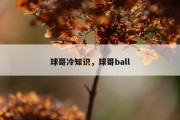 球哥冷知识，球哥ball