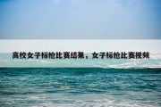 高校女子标枪比赛结果，女子标枪比赛视频