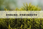 乒乓球小知识，乒乓球小知识50个字