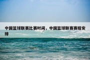 中国篮球联赛比赛时间，中国篮球联赛赛程安排