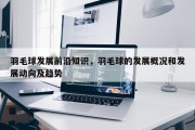 羽毛球发展前沿知识，羽毛球的发展概况和发展动向及趋势