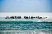 龙胜杯比赛结果，龙杯比赛一等奖有几个