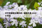 兴宁市编程比赛时间，编程大赛 2020 小学组