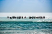 羽毛球知识教学16，羽毛球知识视频