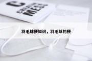 羽毛球梗知识，羽毛球的梗