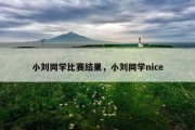小刘同学比赛结果，小刘同学nice