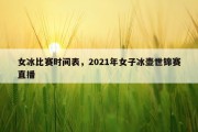 女冰比赛时间表，2021年女子冰壶世锦赛直播