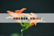 科菲比赛结果，科菲1973
