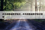 乒乓球基础教学知识，乒乓球基础教学知识视频