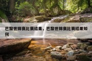 巴黎世锦赛比赛结果，巴黎世锦赛比赛结果如何