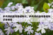 乒乓球的旋球基础知识，乒乓球的旋球基础知识有哪些
