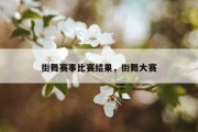 街舞赛事比赛结果，街舞大赛