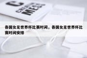 各国女足世界杯比赛时间，各国女足世界杯比赛时间安排