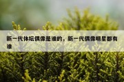 新一代体坛偶像是谁的，新一代偶像明星都有谁