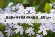 _王楚钦体坛零距离采访完整版，王楚钦190