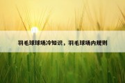 羽毛球球场冷知识，羽毛球场内规则