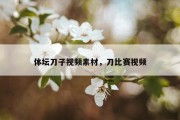 体坛刀子视频素材，刀比赛视频