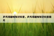 乒乓球趣味知识科普，乒乓球趣味知识科普图片