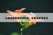 谷爱凌做客体坛零距离，谷爱凌接受采访