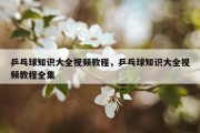 乒乓球知识大全视频教程，乒乓球知识大全视频教程全集