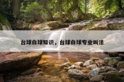 台球白球知识，台球白球专业叫法