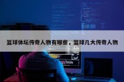 篮球体坛传奇人物有哪些，篮球几大传奇人物