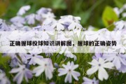 正确握球投球知识讲解图，握球的正确姿势