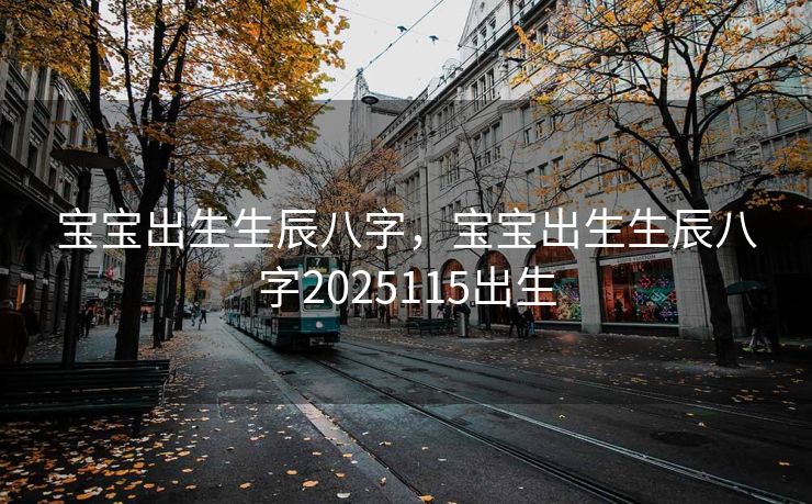 宝宝出生生辰八字，宝宝出生生辰八字2025115出生