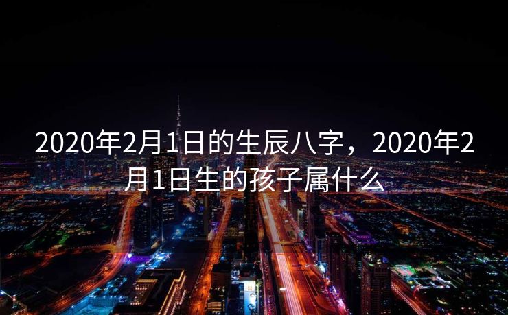 2020年2月1日的生辰八字，2020年2月1日生的孩子属什么