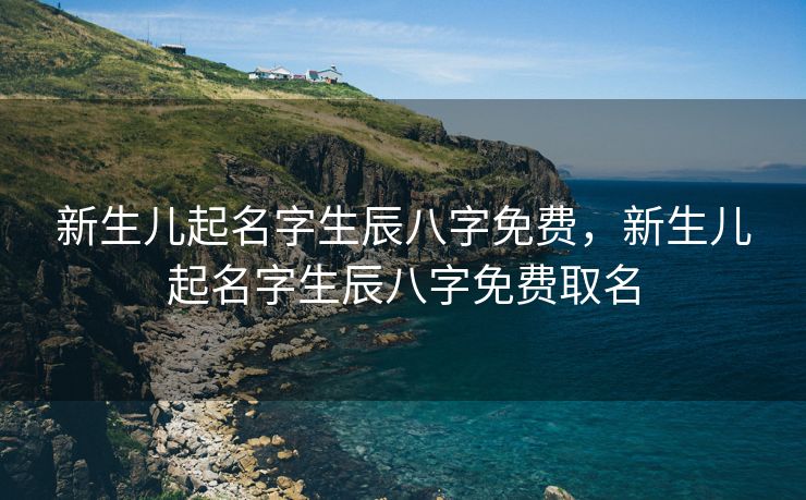 新生儿起名字生辰八字免费，新生儿起名字生辰八字免费取名