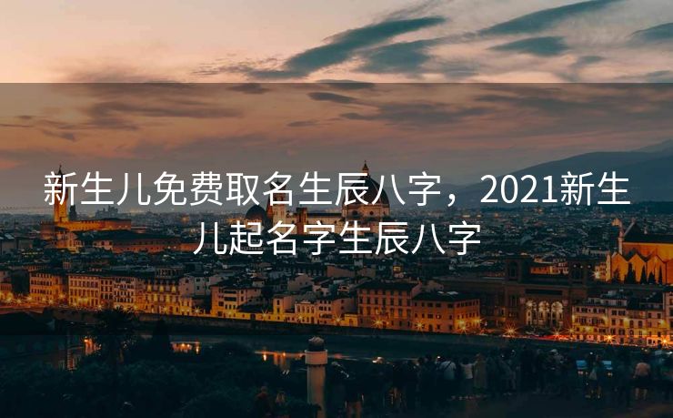 新生儿免费取名生辰八字，2021新生儿起名字生辰八字