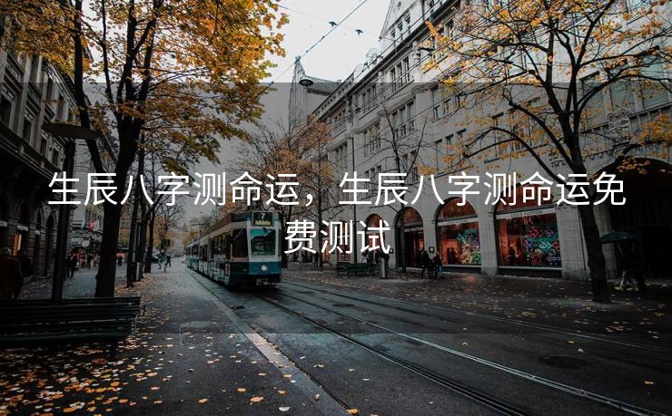 生辰八字测命运，生辰八字测命运免费测试