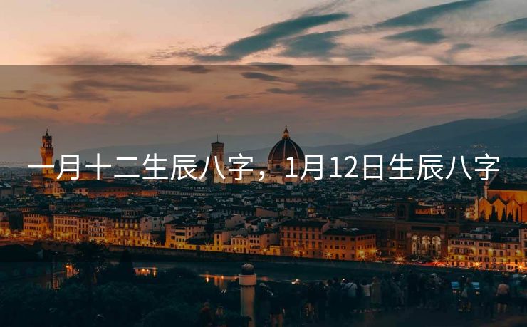 一月十二生辰八字，1月12日生辰八字