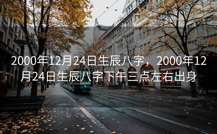 2000年12月24日生辰八字，2000年12月24日生辰八字下午三点左右出身