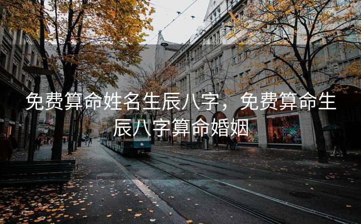 免费算命姓名生辰八字，免费算命生辰八字算命婚姻