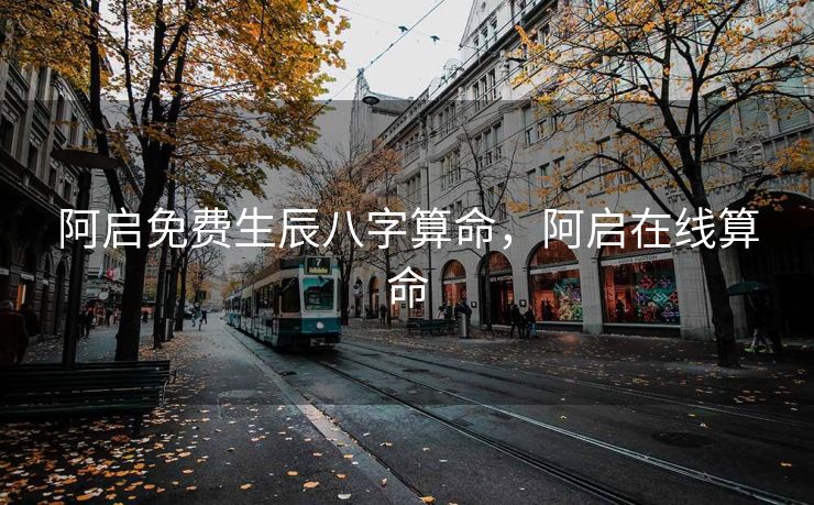 阿启免费生辰八字算命，阿启在线算命