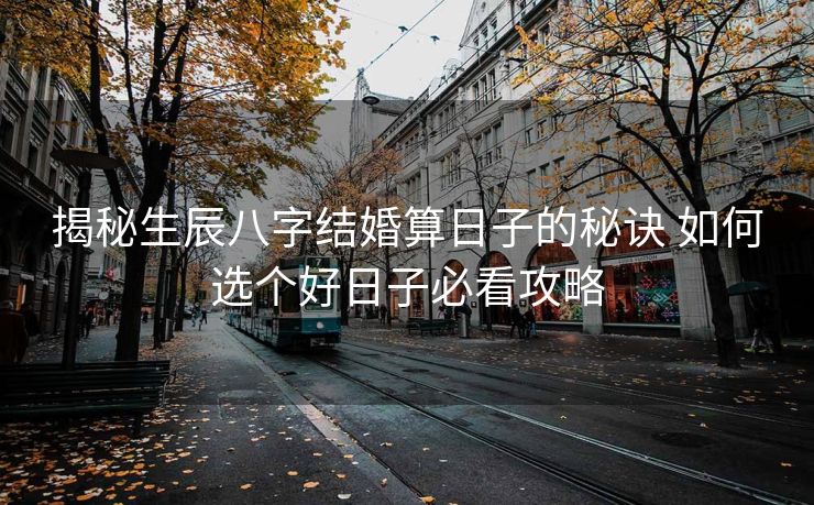 揭秘生辰八字结婚算日子的秘诀 如何选个好日子必看攻略